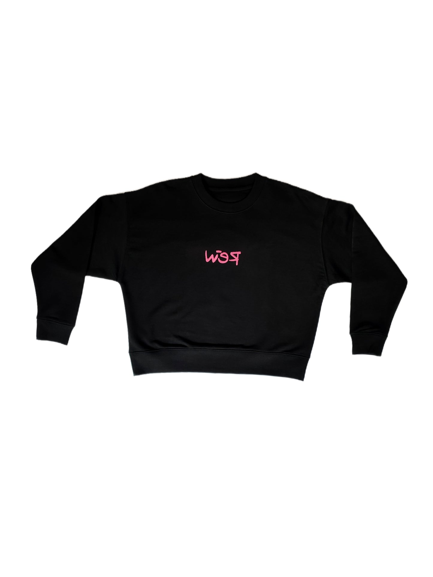 Crop top signature Black