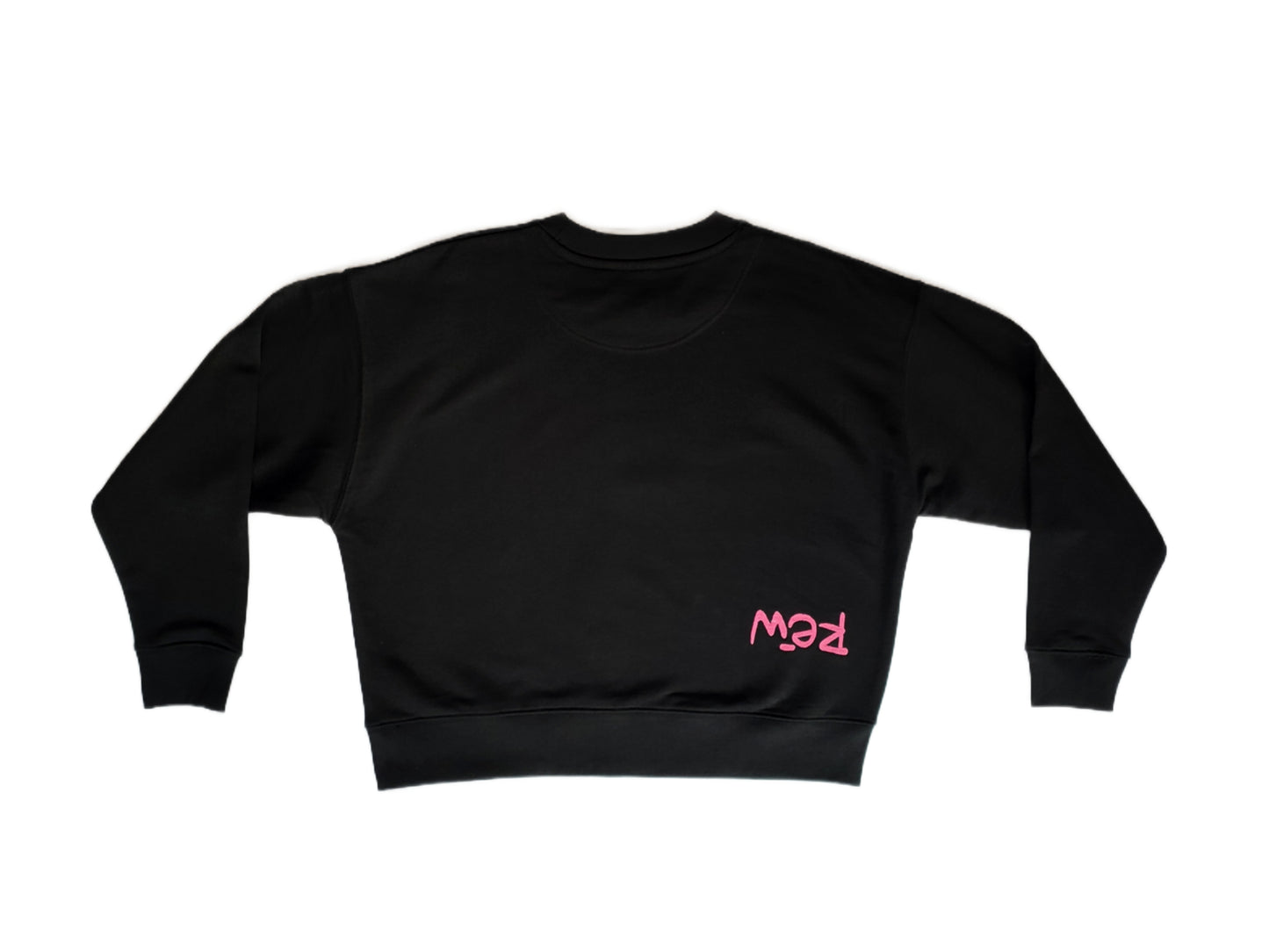 Crop top signature Black