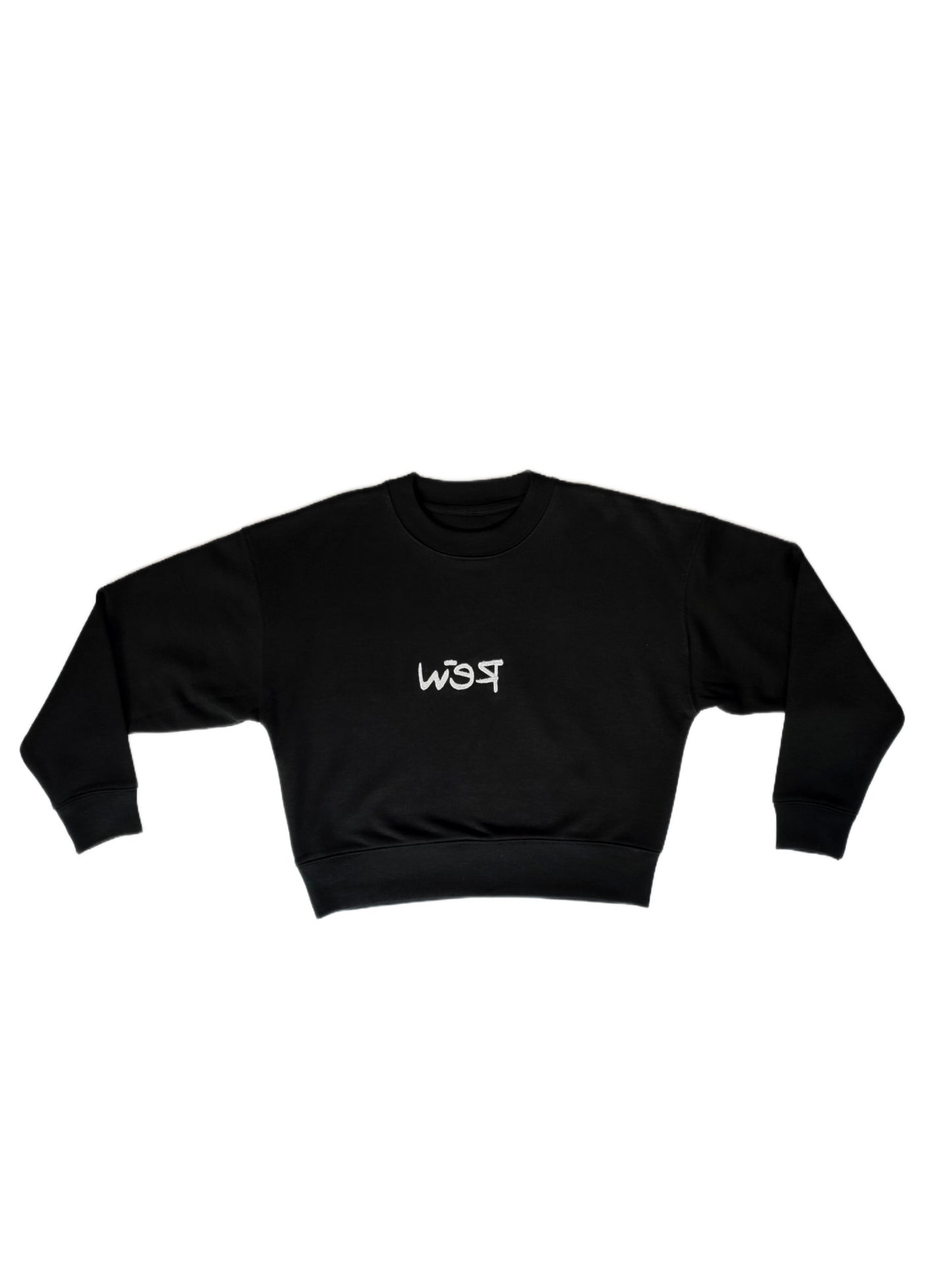 Crop top signature Black