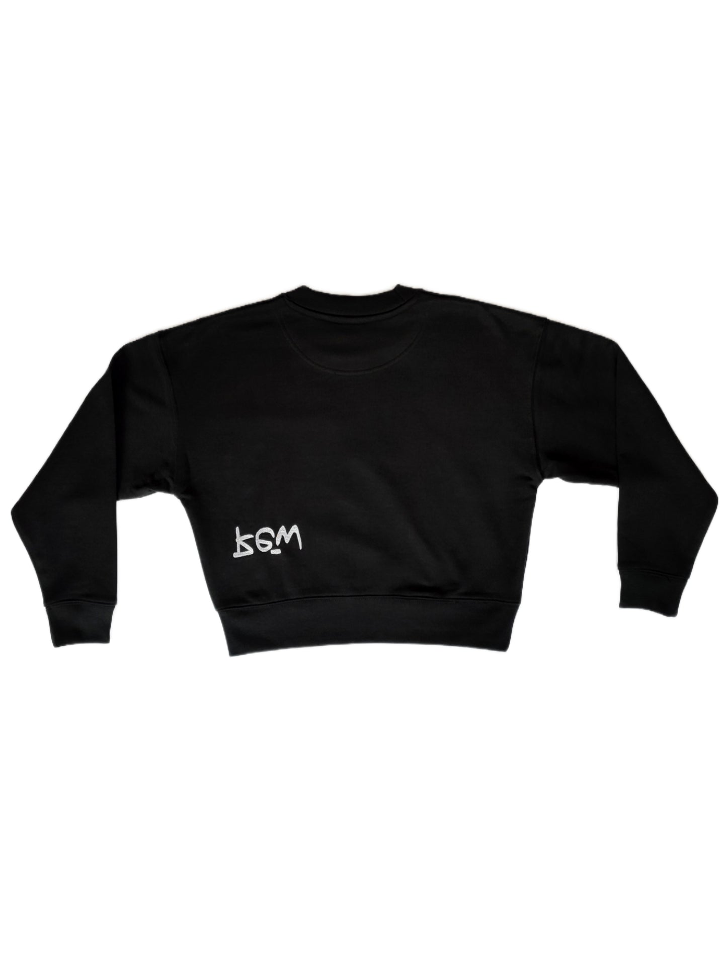 Crop top signature Black
